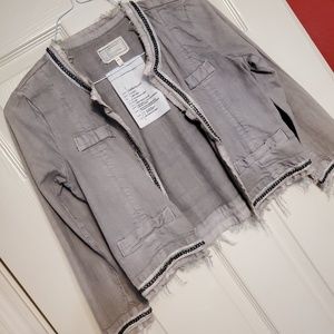 Current/Elliott chain cardigan jacket